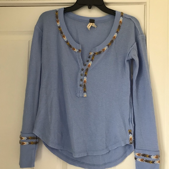 Free people embroidered thermal top - Picture 4 of 7